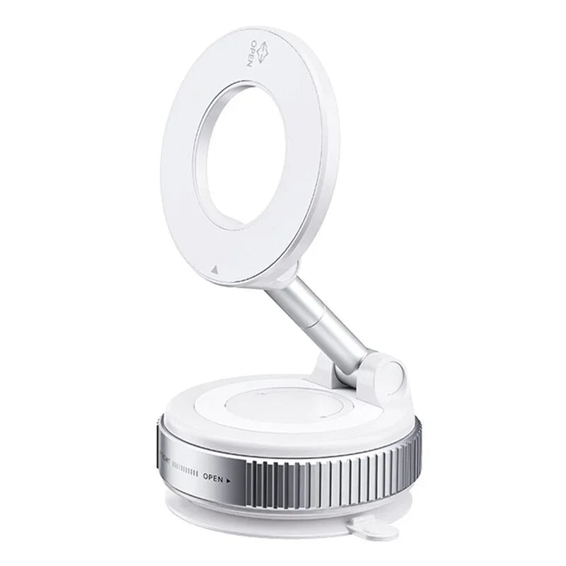Vacuum Magnetic Car Phone Holder Mount Compatible with for Magsafe for Iphone 17 Pro MAX Universal Foldable 360°Adjustable Stand